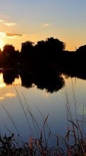 Lacs,Paysage,Nature,Coucher de soleil pour Nokia E63