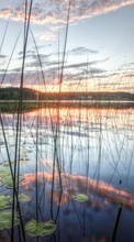 Paysage,Eau,Coucher de soleil,Lacs pour Nokia 301