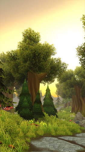 Forêt fantastique   - télécharger gratuit un fond d'écran animé Plantes pour le portable.