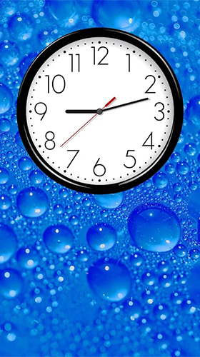 Horloge analogique  - télécharger gratuit un fond d'écran animé Avec l'heure pour le portable.