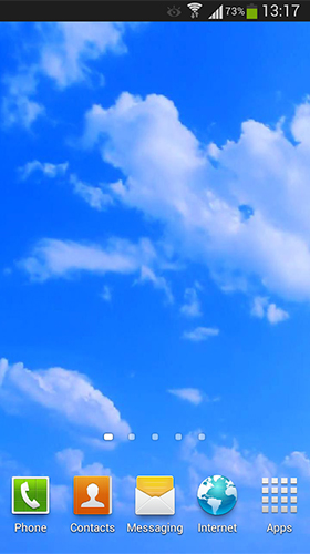 Ciel bleu  - télécharger gratuit un fond d'écran animé Paysage pour le portable.