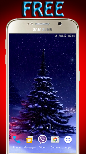 Sapin de Noël  - télécharger gratuit un fond d'écran animé Vacances pour le portable.