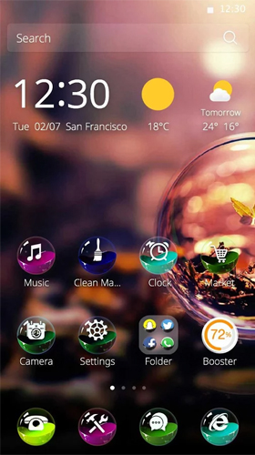 Télécharger gratuitement le fond d'écran animé Boule colorée  sur les portables et les tablettes Android.