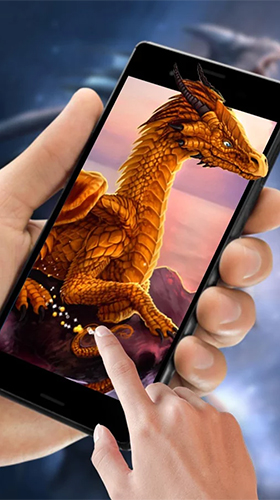 Dragon mystérieux   - télécharger gratuit un fond d'écran animé Fantasy pour le portable.