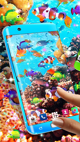 Poissons   - télécharger gratuit un fond d'écran animé Aquariums pour le portable.