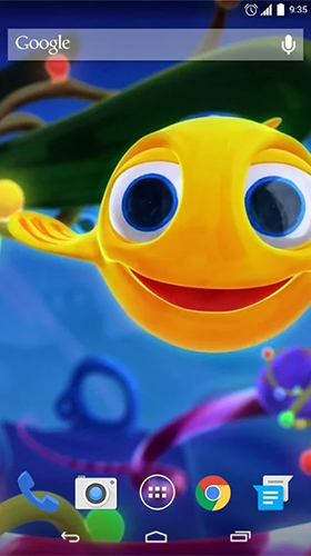 Petit poisson amusant  - télécharger gratuit un fond d'écran animé Aquariums pour le portable.