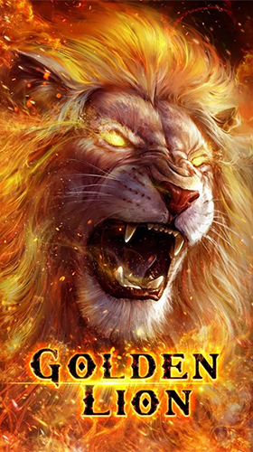 Lion d'or  - télécharger gratuit un fond d'écran animé Animaux pour le portable.