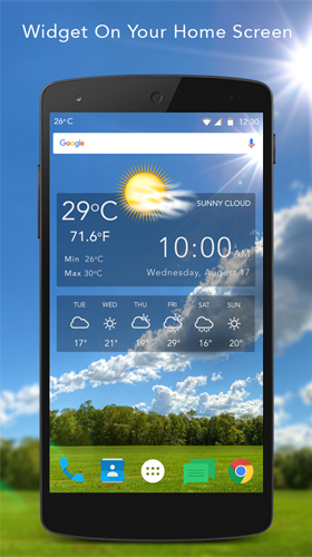 Télécharger gratuitement le fond d'écran animé Météo en direct  sur les portables et les tablettes Android.