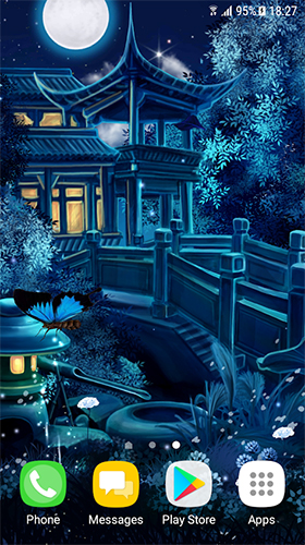 Nuit magique  - télécharger gratuit un fond d'écran animé Fantasy pour le portable.