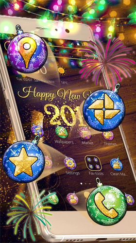 Télécharger gratuitement le fond d'écran animé Nouvel an 2018  sur les portables et les tablettes Android.