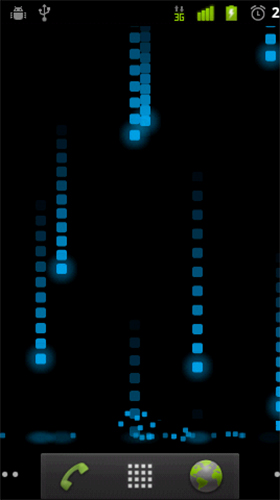 Pluie de pixel   - télécharger gratuit un fond d'écran animé Abstrait pour le portable.