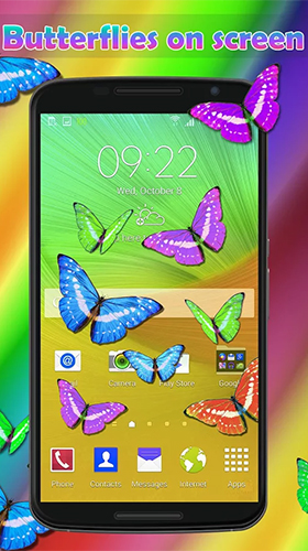 Télécharger gratuitement le fond d'écran animé Papillons réels   sur les portables et les tablettes Android.
