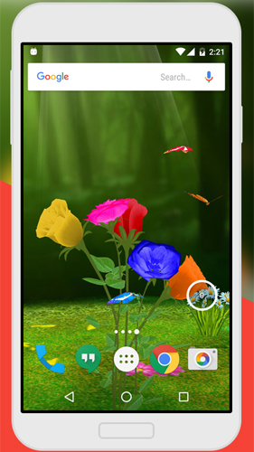 Télécharger gratuitement le fond d'écran animé Rose 3D  sur les portables et les tablettes Android.