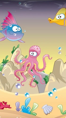 Monde sous-marin  - télécharger gratuit un fond d'écran animé Cartoons pour le portable.