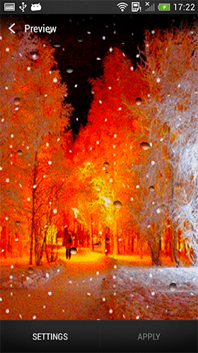 Chute de neige   - télécharger gratuit un fond d'écran animé Paysage pour le portable.