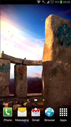 Stonehenge 3D - télécharger gratuit un fond d'écran animé pour le portable.