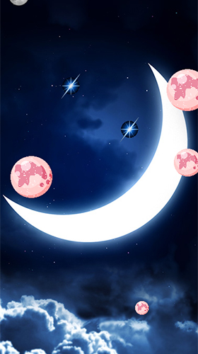 Lune  - télécharger gratuit un fond d'écran animé Fantasy pour le portable.