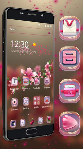 Télécharger gratuitement le fond d'écran animé Sakura transparent  sur les portables et les tablettes Android.