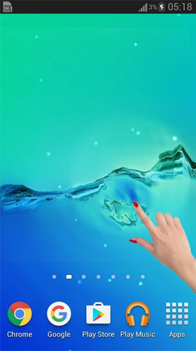 Galaxie d'eau   - télécharger gratuit un fond d'écran animé 3D pour le portable.