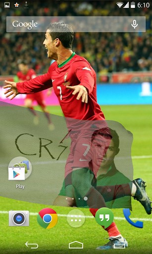 3D Cristiano Ronaldo - télécharger gratuit un fond d'écran animé 3D pour le portable.
