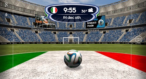 Adidas: la Coupe du Monde de football 2014 - télécharger gratuit un fond d'écran animé Avec l'heure pour le portable.