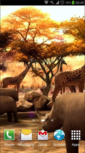 Télécharger Afrique 3D , fond d'écran animé gratuit pour Android sur le bureau. 