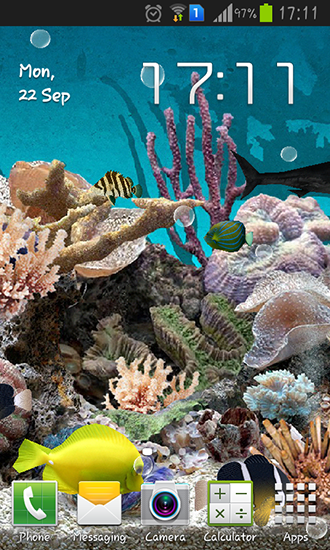 Aquarium 3D - télécharger gratuit un fond d'écran animé pour le portable.