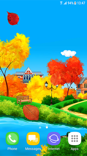 Télécharger Journée ensoleillée d'autumn , fond d'écran animé gratuit pour Android sur le bureau. 