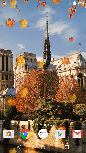 Automne à Paris  - télécharger gratuit un fond d'écran animé Architecture pour le portable.