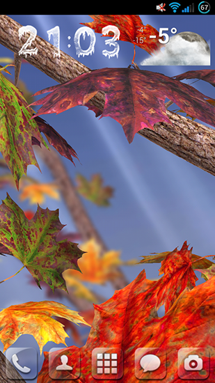 L`arbre d`automne  - télécharger gratuit un fond d'écran animé pour le portable.