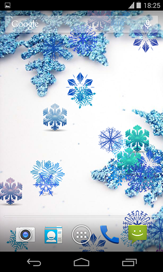 Beaux cristaux de neige  - télécharger gratuit un fond d'écran animé Interactif pour le portable.