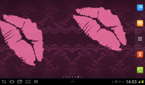 Télécharger gratuitement le fond d'écran animé Noir et rose  sur les portables et les tablettes Android.