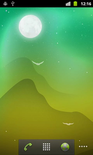 Télécharger Nuit florissante  , fond d'écran animé gratuit pour Android sur le bureau. 