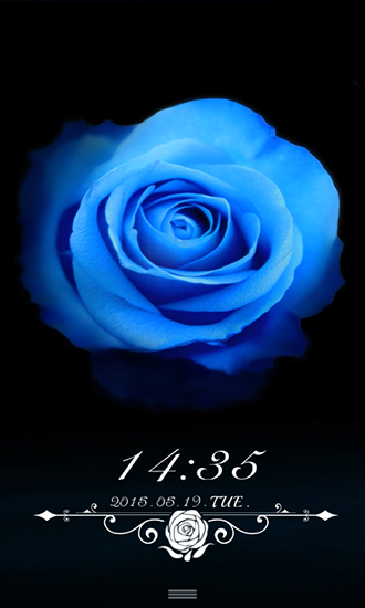 Enchanteresse bleue - télécharger gratuit un fond d'écran animé Fleurs pour le portable.