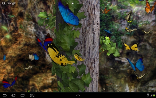 Papillons 3D - télécharger gratuit un fond d'écran animé pour le portable.