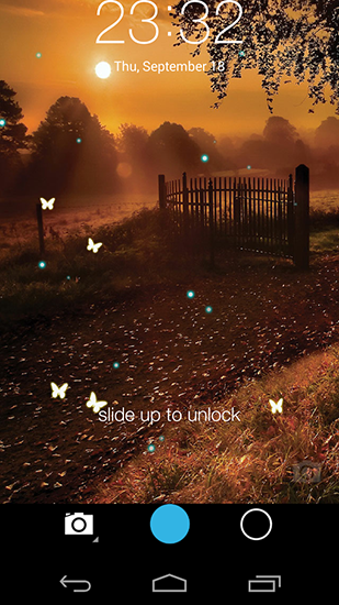 Papillon, écran du blocage  - télécharger gratuit un fond d'écran animé pour le portable.