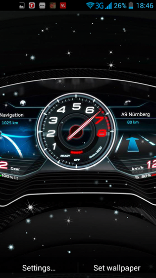 Tableau de bord d'une voiture - télécharger gratuit un fond d'écran animé Auto pour le portable.