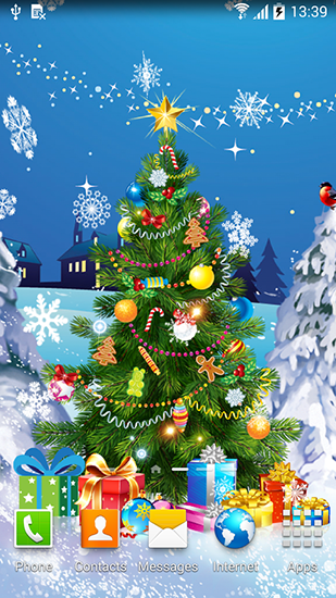 Le Noёl 2015 - télécharger gratuit un fond d'écran animé Vacances pour le portable.