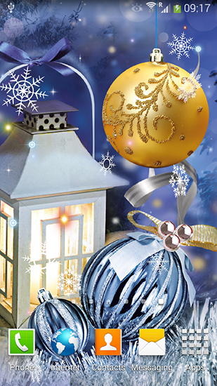 Boules de Noël - télécharger gratuit un fond d'écran animé Vacances pour le portable.