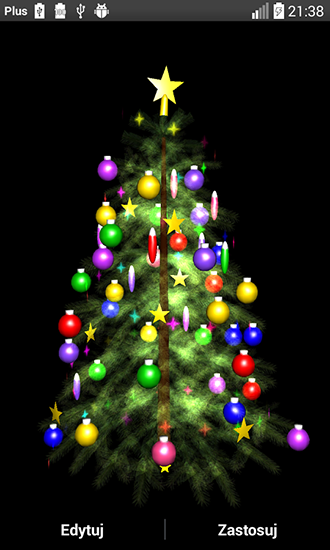 Arbre de Noël 3D - télécharger gratuit un fond d'écran animé Vacances pour le portable.