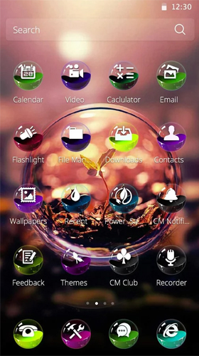 Télécharger Boule colorée , fond d'écran animé gratuit pour Android sur le bureau. 