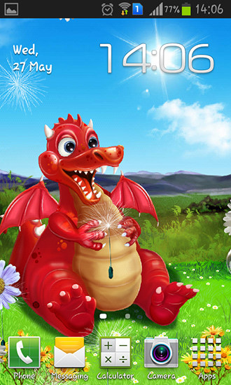 Dragon aimable - télécharger gratuit un fond d'écran animé pour le portable.