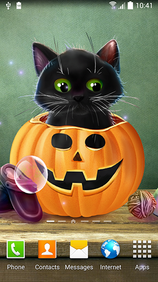 Télécharger gratuitement le fond d'écran animé Halloween aimable  sur les portables et les tablettes Android.