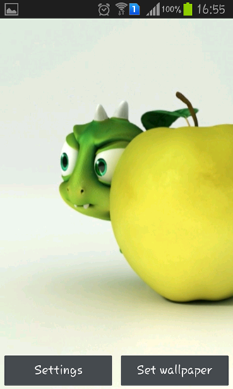 Petit dragon sympa - télécharger gratuit un fond d'écran animé Animaux pour le portable.