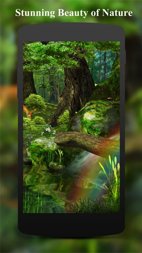 Télécharger Cerf et nature 3D , fond d'écran animé gratuit pour Android sur le bureau. 