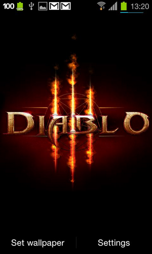 Télécharger gratuitement le fond d'écran animé Diablo 3: Feu  sur les portables et les tablettes Android.