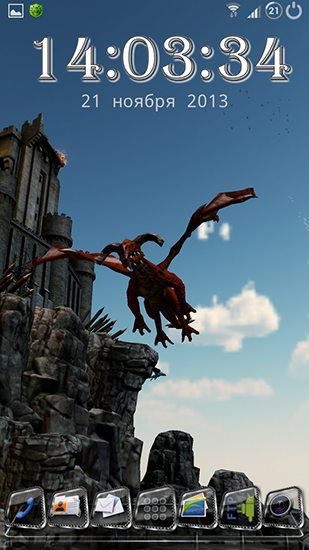 Le coup du dragon  - télécharger gratuit un fond d'écran animé 3D pour le portable.