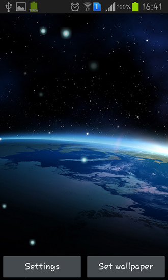 Vue de la Terre de la Lune - télécharger gratuit un fond d'écran animé Espace pour le portable.