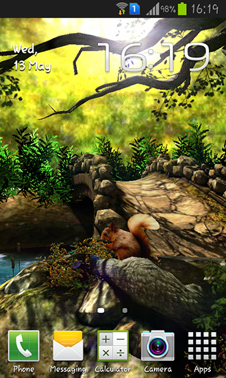 Forêt fantastique 3D - télécharger gratuit un fond d'écran animé pour le portable.