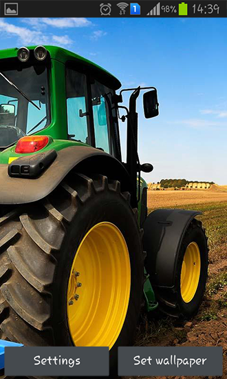 Télécharger gratuitement le fond d'écran animé Tracteur agricole 3D sur les portables et les tablettes Android.